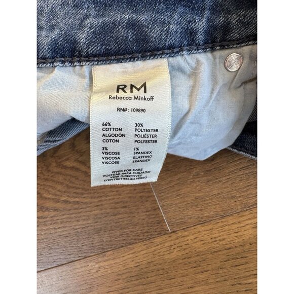 NWT Rebecca Minkoff High Waist Wide Leg Jeans Indigo Size 6P - Picture 11 of 13
